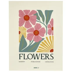 LIVRE RANGEMENT DECO BEAUTY ET FLOWERS 33X25CM
