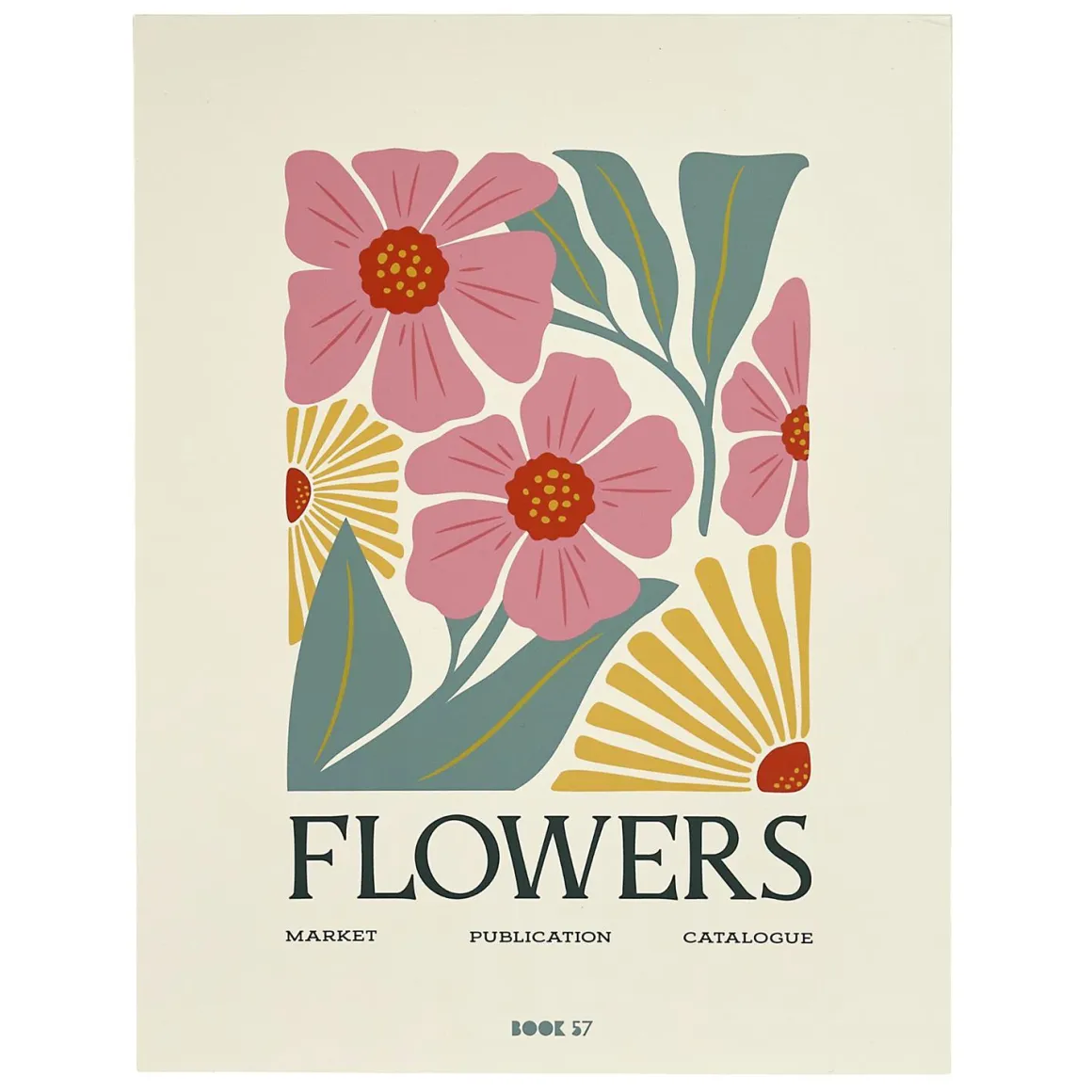 LIVRE RANGEMENT DECO BEAUTY ET FLOWERS 33X25CM