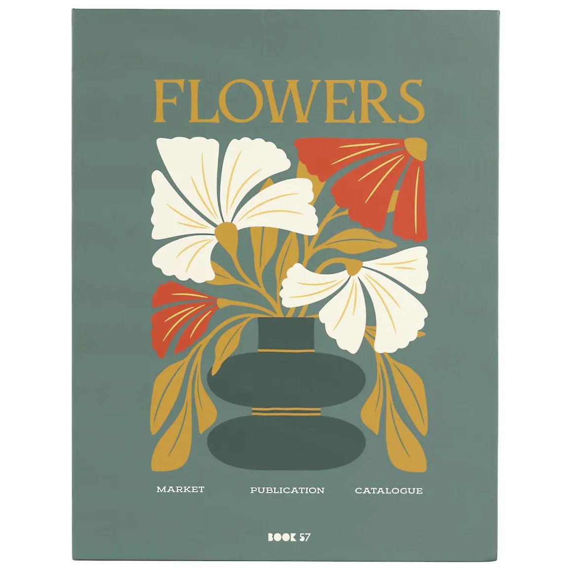 LIVRE RANGEMENT DECO BEAUTY ET FLOWERS 33X25CM