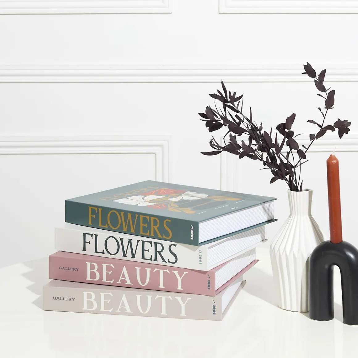 LIVRE RANGEMENT DECO BEAUTY ET FLOWERS 33X25CM