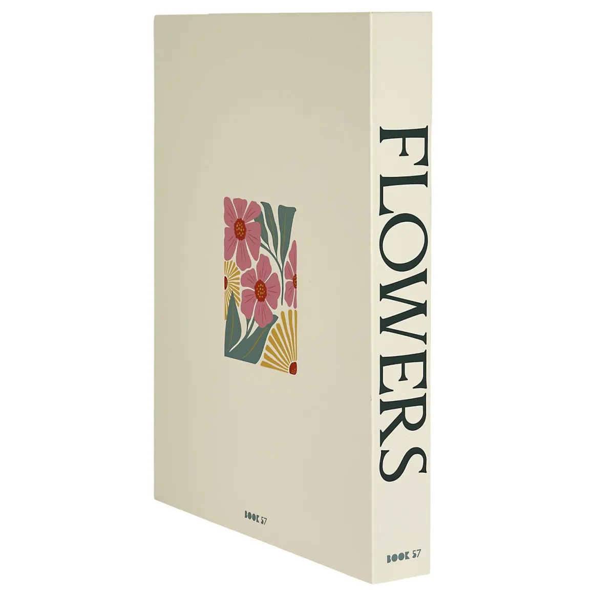 LIVRE RANGEMENT DECO BEAUTY ET FLOWERS 33X25CM