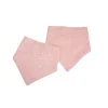 LOT 2 BAVOIRS BANDANA GAZE DE COTON 16X41CM ROSE