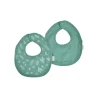 LOT 2 BAVOIRS GAZE DE COTON ET EPONGE 22X27CM VERT FONCE