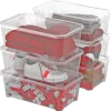 LOT 6 BOITES AVEC COUVERCLE FLY BOX 6L