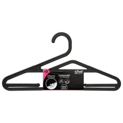 LOT 5 CINTRES ANTI DERAPANT PLASTIQUE