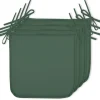 LOT 4 GALETTES CHAISE HAWAI VERT 38X38CM