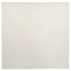 LOT 4 SERVIETTES JOY BRODE BLANC 40X40CM