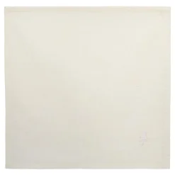 LOT 4 SERVIETTES JOY BRODE BLANC 40X40CM