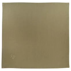 LOT 4 SERVIETTES JOY BRODE KAKI 40X40CM