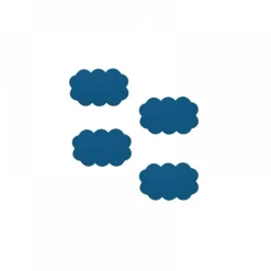 LOT 4 TAPIS ANTI DERAPANTS NUAGES BLEU MARINE