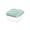 LUNCH BOX CARREE 2.25L AVEC COUVERTS PORTE SAUCE SEPARATEUR