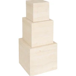 MALLE CARRE TRAVERTIN TINEO TAILLE L