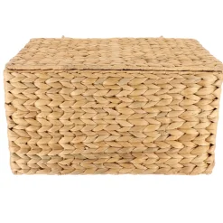 MALLE RECTANGLE JACINTHE 40X30X23CM NATUREL