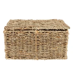 MALLE RECTANGLE MATIERE VEGETALE 30X20X15CM NATUREL