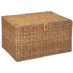 MALLE ROTIN CARMEN NATUREL D.58X40.5X33.5CM