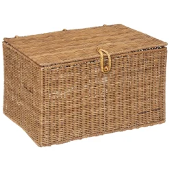 MALLE ROTIN CARMEN NATUREL D.58X40.5X33.5CM
