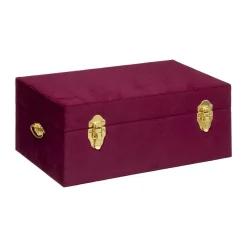 MALLE VELOURS NIGHT RUBIS D.49X29X19.5CM