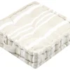 MANDUEL COUSSIN SOL 45X45X10CM BLANC