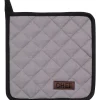 MANIQUE CHEF BLACK LINE 20X20CM COTON GRIS