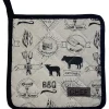 MANIQUE CHEF 20X20CM COTON BARBECUE
