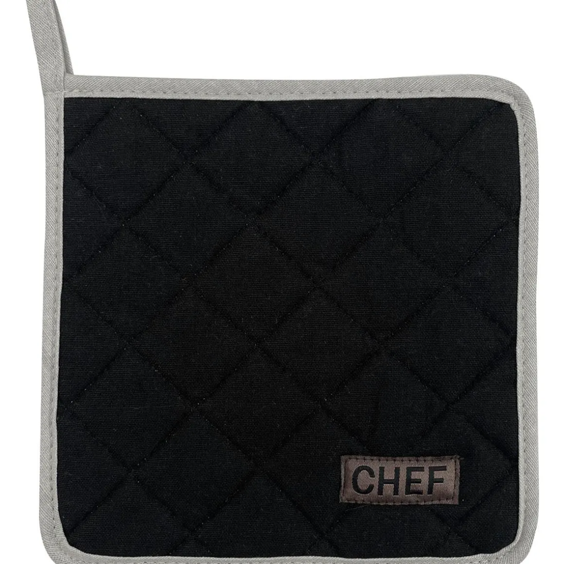 MANIQUE CHEF 20X20CM COTON NOIR