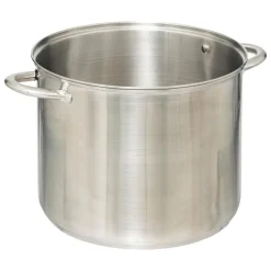 MARMITTE INOX AVCE COUVERCLE VERRE 13L