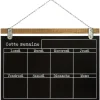 MEMO SEMAINIER ARDOISE 69X50CM