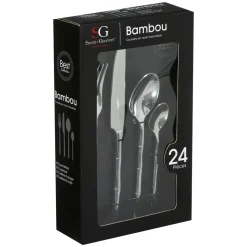 MENAGERE INOX 24 PIECES BAMBOU