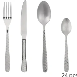 MENAGERE 24 PIECES FLORA INOX