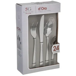 MENAGERE 24 PIECES INOX D ORO