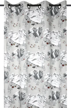 MERIBEL RIDEAU 145X240CM GRIS