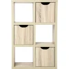 MEUBLE 6CUBES 3 PORTES BIVOAK