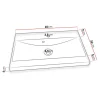MEUBLE DE SALLE DE BAIN SUSPENDU AVEC MIROIR BLANC
