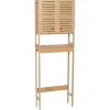 MEUBLE DESSUS WC BAMBOU 2 PORTES ET ETAGERE TRINIDAD