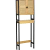 MEUBLE DESSUS WC 2 PORTES 1 TABLETTE 1 ETAGERE
