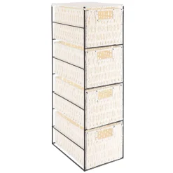 MEUBLE EN METAL 4 TIROIRS EN PAPIER BLANC