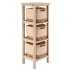 MEUBLE EN PAULOWNIA 3 TIROIRS VEGETALE ET COTON NAT BEIGE