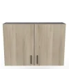 MEUBLE HAUT 100CM 2 PORTES