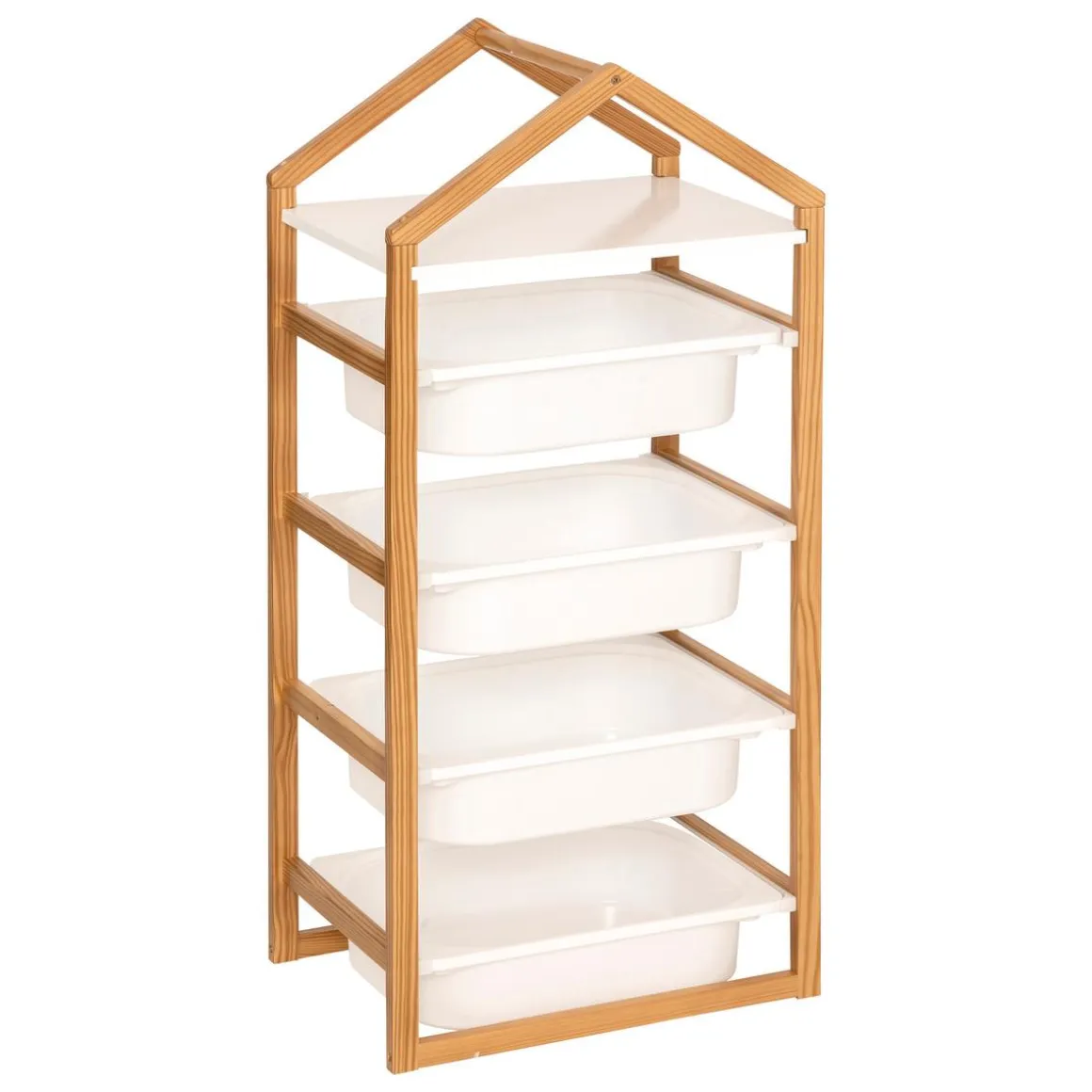 MEUBLE RANGEMENT 3 BACS BAKO BLANC D.43X30X94.5CM