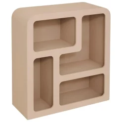 MEUBLES 4 ETAGERES SOLEYA BEIGE D.75X30X85CM
