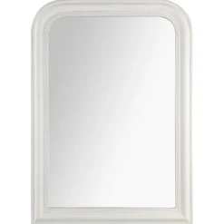 MIROIR ARRONDI BLANC ADELE D.74X104CM