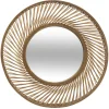 MIROIR BAMBOU SPIRALE D.72CM