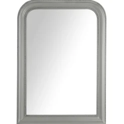 MIROIR BOIS ARRONDI GRIS D.60X90CM