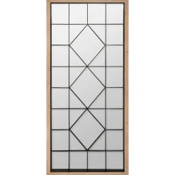MIROIR BOIS ET METAL D.71X165CM