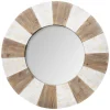 MIROIR BOIS RELIEF JADE D.89CM