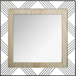 MIROIR CARRE METAL JOE D.45CM