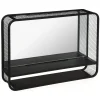 MIROIR ETAGERE METAL D.55X12X40CM