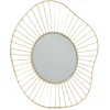 MIROIR FILAIRE DORE ASYMETRIQUE 34X30CM