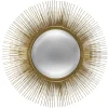 MIROIR METAL SOLEIL OR D.58CM