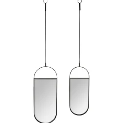 MIROIR OVAL SUSPENDU X2